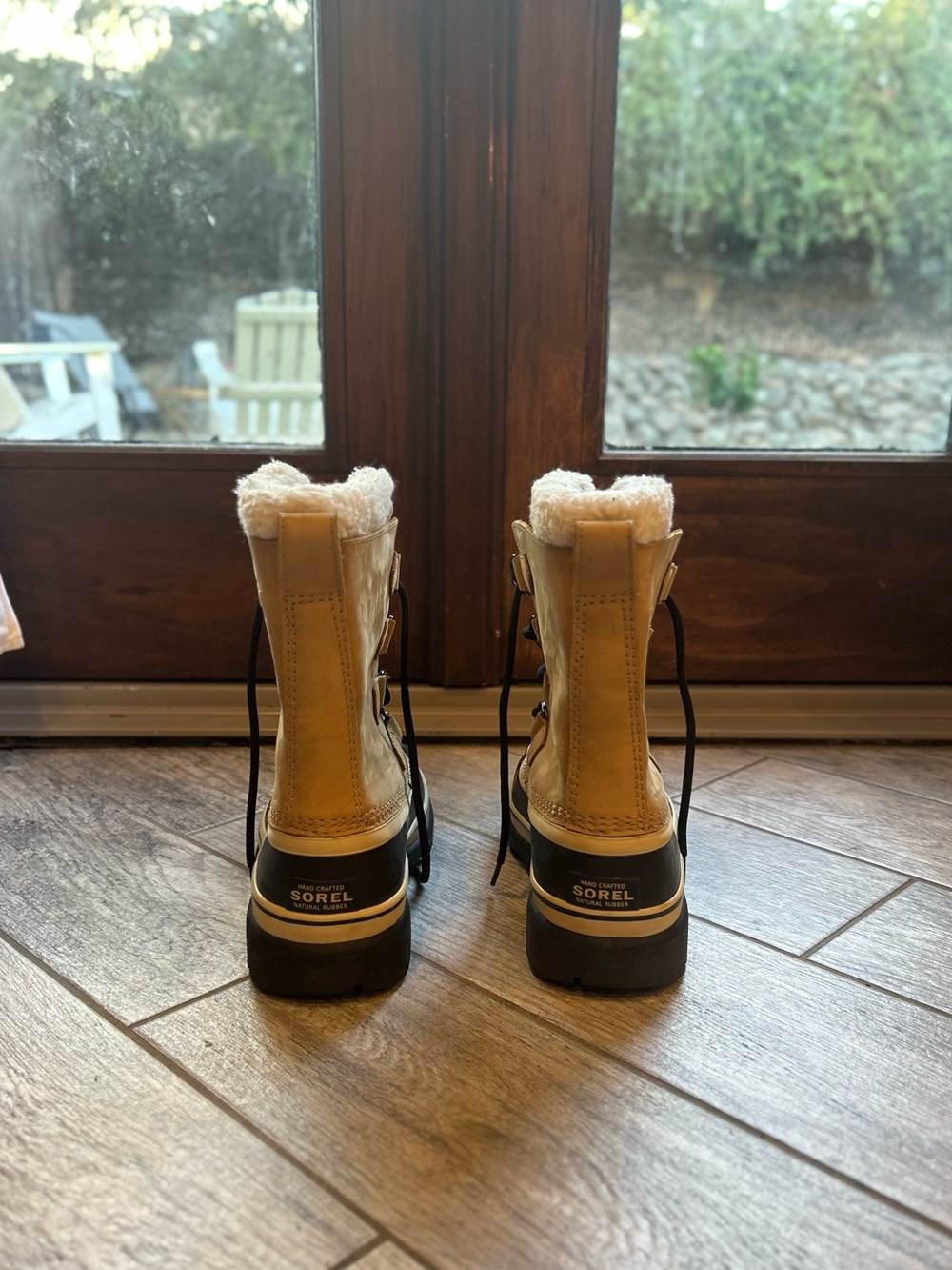 Sorel Caribou Waterproof Winter Boots Women’s Size 8 Tan/Buff - Picture 4 of 12